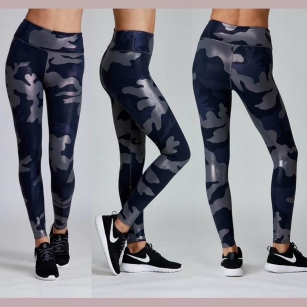 Noli Guerra Metallic Camo Pull-On Legging Size Small Women